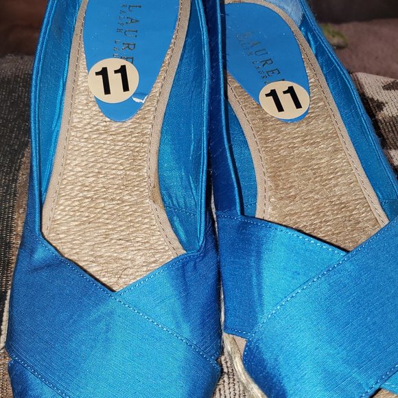 Lauren Ralph Lauren Cecilia Espadrille Wedge. Size 11 - Picture 6 of 7